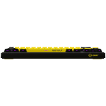 LORGAR KBP70MW, Wireless 65% Mechanical Gaming Keyboard Pro, Black/yellow, EN layout