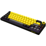LORGAR KBP70MW, Wireless 65% Mechanical Gaming Keyboard Pro, Black/yellow, EN layout