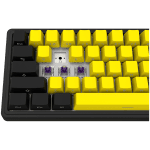 LORGAR KBP70MW, Wireless 65% Mechanical Gaming Keyboard Pro, Black/yellow, EN layout