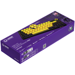 LORGAR KBP70MW, Wireless 65% Mechanical Gaming Keyboard Pro, Black/yellow, EN layout