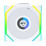 Вентилатори 3бр Lian Li UNI FAN SL Wireless LCD Reverse Blade ARGB PWM - 120 mm Бели