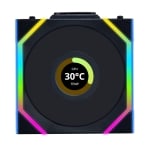 Вентилатор Lian Li UNI FAN SL Wireless LCD ARGB PWM - 120 mm Черен