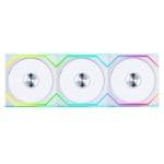 Вентилатори 3бр Lian Li UNI FAN SL Wireless ARGB PWM Reverse Blade - 120 mm Бели + Контролер