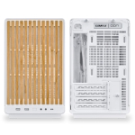 Кутия Lian Li DAN A3-mATX Wood Edition White - Micro Tower
