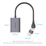 Vention адаптер Adapter USB-C/A to HDMI F - ACYHB