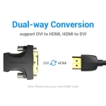 Vention Адаптер Adapter DVI M / HDMI F Gold plated - AILB0