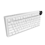 Ajazz геймърска механична клавиатура Wireless Gaming Mechanical Keyboard AK820 V2 PRO - White peach Switch [Linear] (English US), White
