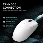 Ajazz професионална геймърска мишка AJ179 PRO - Wireless Gaming Mouse - 8K, Magnetic Charging Dock, Black