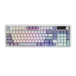 Ajazz геймърска механична клавиатура Wireless Gaming Mechanical Keyboard AK980 V2 - Gift Switch [Linear] (English US), Purple, White, Blue