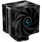 DeepCool AK400 ZERO DARK PLUS, CPU Air Cooler, 2x120mm FDB PWM Fan, Core Touch Technology 2.0, 4 Heatpipes, LGA1851/1700/1200/115x, AMD AM5/AM4, 127x123x155 mm(LxWxH), 3Y, R-AK400-BKNNMD-G-1