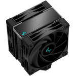 DeepCool AK400 ZERO DARK PLUS, CPU Air Cooler, 2x120mm FDB PWM Fan, Core Touch Technology 2.0, 4 Heatpipes, LGA1851/1700/1200/115x, AMD AM5/AM4, 127x123x155 mm(LxWxH), 3Y, R-AK400-BKNNMD-G-1