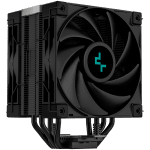 DeepCool AK400 ZERO DARK PLUS, CPU Air Cooler, 2x120mm FDB PWM Fan, Core Touch Technology 2.0, 4 Heatpipes, LGA1851/1700/1200/115x, AMD AM5/AM4, 127x123x155 mm(LxWxH), 3Y, R-AK400-BKNNMD-G-1