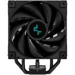 DeepCool AK400 ZERO DARK PLUS, CPU Air Cooler, 2x120mm FDB PWM Fan, Core Touch Technology 2.0, 4 Heatpipes, LGA1851/1700/1200/115x, AMD AM5/AM4, 127x123x155 mm(LxWxH), 3Y, R-AK400-BKNNMD-G-1