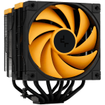DeepCool AK620 ZERO DARK ZORIA, CPU Air Cooler, 2x120mm PWM Fan, 6 Heatpipes, LGA2066/2011-v3/2011/1700/1200/115x, AMD AM5/AM4, 129x138x160 mm(LxWxH), 3Y, R-AK620-BKNPMN-E