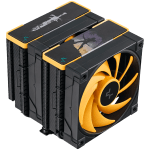 DeepCool AK620 ZERO DARK ZORIA, CPU Air Cooler, 2x120mm PWM Fan, 6 Heatpipes, LGA2066/2011-v3/2011/1700/1200/115x, AMD AM5/AM4, 129x138x160 mm(LxWxH), 3Y, R-AK620-BKNPMN-E