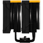 DeepCool AK620 ZERO DARK ZORIA, CPU Air Cooler, 2x120mm PWM Fan, 6 Heatpipes, LGA2066/2011-v3/2011/1700/1200/115x, AMD AM5/AM4, 129x138x160 mm(LxWxH), 3Y, R-AK620-BKNPMN-E