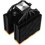 DeepCool AK620 ZERO DARK ZORIA, CPU Air Cooler, 2x120mm PWM Fan, 6 Heatpipes, LGA2066/2011-v3/2011/1700/1200/115x, AMD AM5/AM4, 129x138x160 mm(LxWxH), 3Y, R-AK620-BKNPMN-E