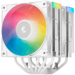 DeepCool AG620 WH ARGB V2, CPU Air Cooler, 2x120mm ARGB PWM Fan, Core Touch Technology 2.0, 6 Heatpipes, White, LGA1851/1700/1200/115x, AMD AM5/AM4, 129x136x161 mm(LxWxH), 2Y, R-AG620-WHAMMN-GJD