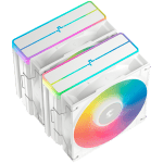 DeepCool AG620 WH ARGB V2, CPU Air Cooler, 2x120mm ARGB PWM Fan, Core Touch Technology 2.0, 6 Heatpipes, White, LGA1851/1700/1200/115x, AMD AM5/AM4, 129x136x161 mm(LxWxH), 2Y, R-AG620-WHAMMN-GJD