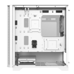 Montech кутия AIR 100 ARGB, Micro ATX Case, TG, 4x120mm ARGB Fans, White