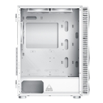 Montech кутия X3 MESH, Mid-tower Case, TG, 6 fixed RGB Fans, White