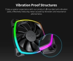 Montech вентилатор AX120 PWM, Fan 120mm, ARGB, Black