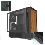 Zalman кутия Case mATX - P10 NAMU BLACK - Wood, USB-C