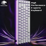 Madlions професионална геймърска механична клавиатура Professional Gaming Mechanical Keyboard NANO 68 WH - 8K, Magnetic Amber Pro Switches, (English US)
