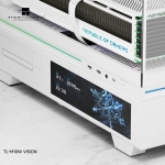 Thermalright кутия Case mATX - TL-M10 Vision White - 4 x 120 mm ARGB included, 9.16 inch LCD Display, USB-C