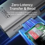 Orico докинг станция Docking Station Type-C - PW11-9P-GY-EP - HDMI x 1, VGA x 1, USB3.0 x 3, USB-C PD100W x 1, LAN x 1 (1Gbps), SD/TF