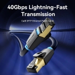 Vention Кабел LAN SFTP Cat.8 Patch Cable - 3.0M Black 40Gbps - IKABI