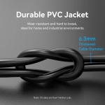 Vention Кабел LAN SFTP Cat.8 Patch Cable - 5.0M Black 40Gbps - IKABJ