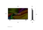 Телевизор LG 43NU8E0B3LA, 43" 4K HDR UHD, 3840x2160, DVB-T2/C/S2, AI Alpha 7, HDR 10, webOS 26, ThinQ AI, VRR, ALLM, HGiG, WiFi, Clear Voice, 4K Super Upscaling, Bluetooth 5.3, Hdmi e-ARC , CI, LAN, AirPlay2, AI Sound Pro, Google Cast, 2 Pole stand, Black