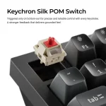 Безжична механичка клавиатура Keychron Q6 Ultra 8K Black - Silk POM Switch Banana
