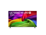 Телевизор LG 85NU800B3LA, 85" NANO 4K UHD, 3840x2160, DVB-T2/C/S2, AI Alpha 7, HDR 10, webOS 26, ThinQ AI, VRR, ALLM, HGiG, WiFi, Clear Voice, 4K Super Upscaling, Bluetooth 5.3, Hdmi e-ARC , CI, LAN, AirPlay2, AI Sound Pro, Google Cast, 2 Pole stand, Blac