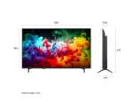 Телевизор LG 43QNED71B3B, 43" 4K QNED MiniLED Smart TV, 3840x2160, DVB-T2/C/S2, Alpha 7 AI Processor, HDR10 / HLG, webOS 26 ThinQ, VRR / ALLM / HGiG, 4K Super Upscaling, WiFi 5, Bluetooth 5.3, AirPlay 2, LAN, CI, HDMI, AI Sound Pro, Google Cast, 2 pole St