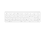 Клавиатура Natec Wireless Keyboard Tang US, BT+2.4GHz, Silent, Slim, White
