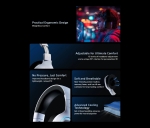 ATK безжични геймърски слушалки Wireless Gaming Headphones - M1 Mercury Black - Bluetooth 5.3, 2.4G, ENC, Virtual 7.1 Surround