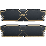 LEXAR 32GB Kit (2x16GB) THOR DDR5 6000 CL38 1.3V Memory with heatsink, Dual pack, Black Color
