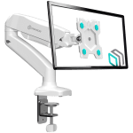 ONKRON Monitor Desk Mount for 13 to 32-Inch LCD LED OLED Screens up to 8 kg, White