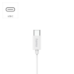 HAMA Слушалки "Season II" USB-C, накрайници, микрофон, защита от прегъване на кабел, бял