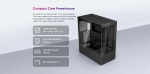 1stPlayer Кутия Case ATX - Crystal Vision CV7 Black - 5 x 120 mm included
