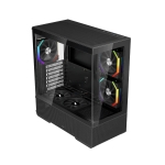 1stPlayer Кутия Case ATX - Crystal Vision CV7 Black - 5 x 120 mm included