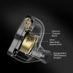 KZ професионални слушалки Hi-Fi In-Ear-Monitors - ZSN PRO 2 Midnight Black (Limited version), Mic