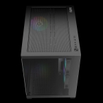 Gamdias кутия Case mATX - AURA GC10M v2 - 3 x 120 mm A-RGB, USB-C, Tempered Glass