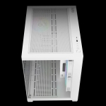 Gamdias кутия Case mATX - AURA GC10M v2 White - 3 x 120 mm A-RGB, USB-C, Tempered Glass