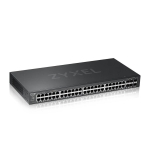 Суич ZyXEL GS-2220-50, 48-портов Layer2+, 44x Gb+ 4x Gbcombo (RJ45/SFP) + 2x Gb SFP, управляем