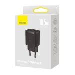 Зарядно устройство Baseus, 2x USB, 10,5 W CCXJ010201 - черно
