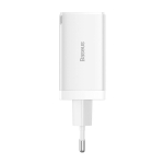 Зарядно устройство Baseus GaN5 Pro fast charger 2xUSB-C+USB 65W CCGP120202 - бяло