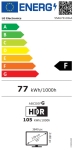 Телевизор LG 55AU731C0LA, 55" 4K UltraHD TV 3840 x 2160, DVB-T2/C/S2, Smart TV LG ThinQ, 4K Upscaling, HDR10 Pro, HGiG, HLG, Built-in Wi-Fi, AI Sound Virtual 5.1 Up-mix, Simplink, HDMI, LAN, USB, Bluetooth, SPDIF, Hotel mode, Ceramic Black